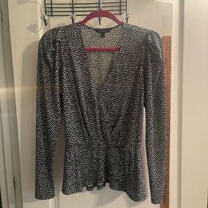 Banana Republic Black and White Blouse